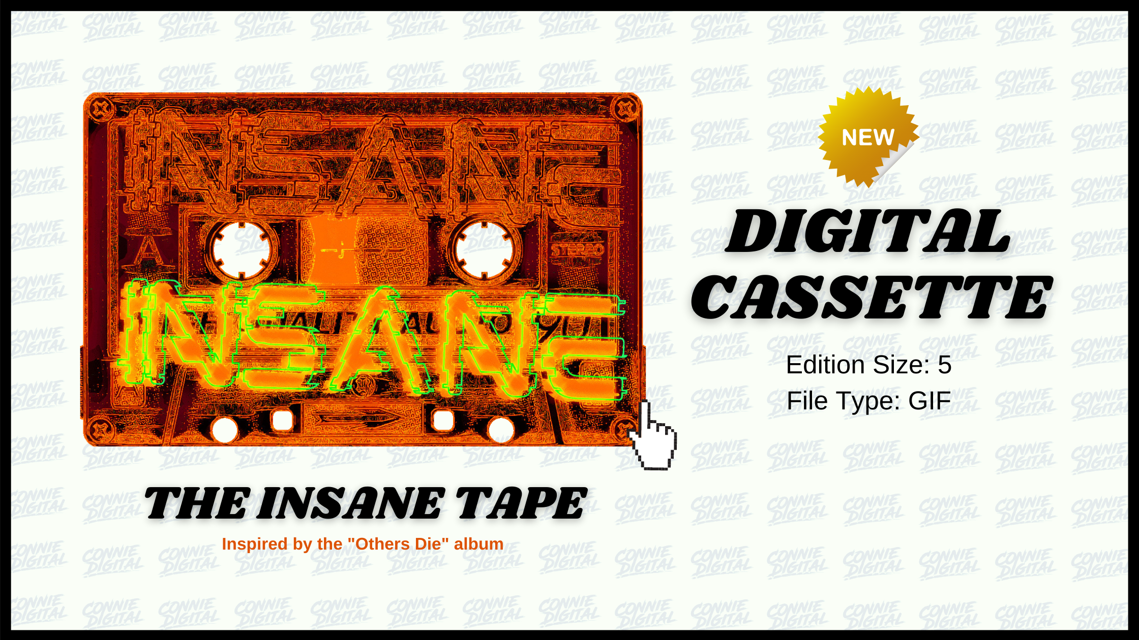 Insane Tape Connie Digital Mighty33 Others Die Blockchain album NFT Music
