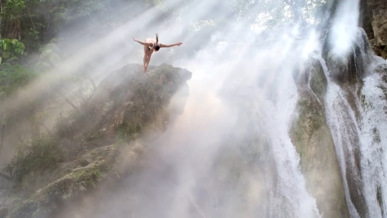 Palmolive - Waterfall shot by Oliver Curtis